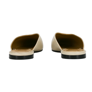 THE ROW | Ecru Leather Mules