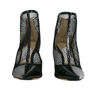 JIMMY CHOO | Mesh Cage Patent Heels