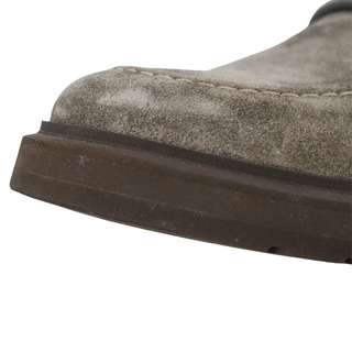 BRUNELLO CUCINELLI | Taupe Suede Monili Loafers