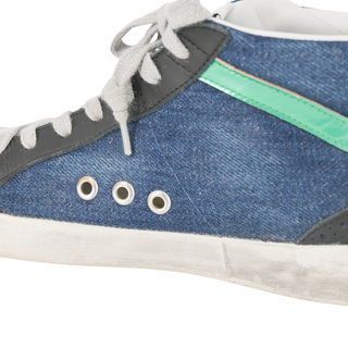 GOLDEN GOOSE | Multi-Colored Denim Midstar Sneakers