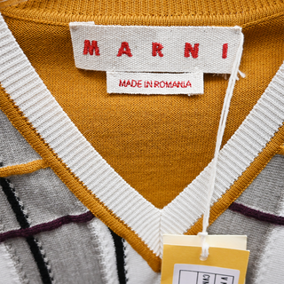 MARNI | Multicolored V-Neck Sweater Vest