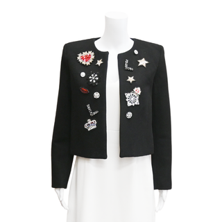 L'AGENCE | Bowie Embellished Wool-Blend Jacket