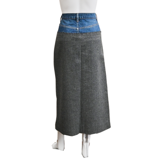 FRAME | Malibu Herringbone Le Mix Midaxi Skirt