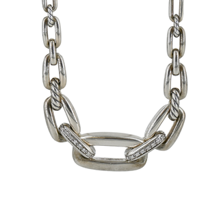 DAVID YURMAN | Wellesley Diamond Link Long Necklace