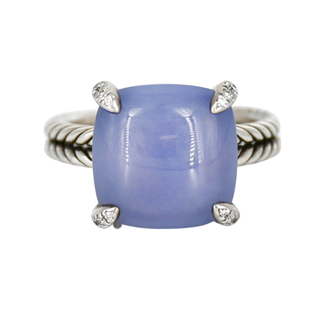 DAVID YURMAN | Chatelaine Blue Chalcedony & Diamond Ring