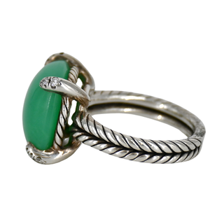 DAVID YURMAN | Chatelaine Green Chrysoprase & Diamond Ring