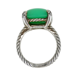 DAVID YURMAN | Chatelaine Green Chrysoprase & Diamond Ring