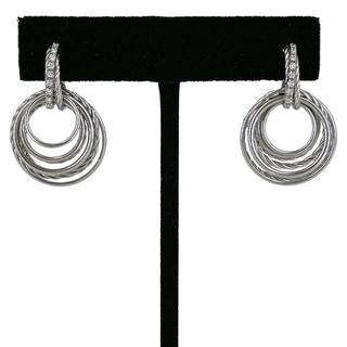 DAVID YURMAN | Crossover Diamond Drop Earrings