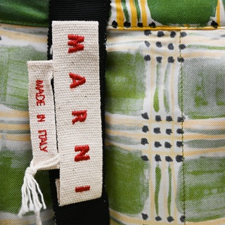 MARNI | Gonna Primary Green Check Fields Skirt