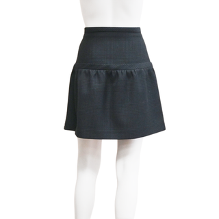 STELLA MCCARTNEY | Blue Houndstooth Mini Skirt