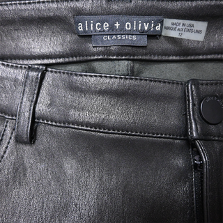 ALICE + OLIVIA | Black Leather Pants