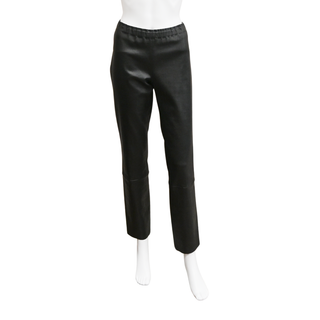 STOULS | Black Leather Stretch Pants