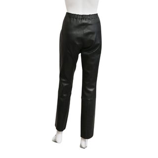 STOULS | Black Leather Stretch Pants