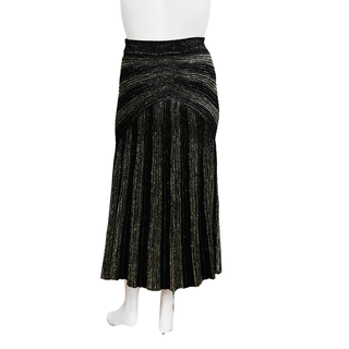 PAOLA BERNARDI | Julia Metallic Striped Knit Skirt