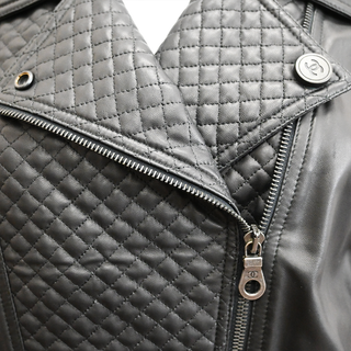 CHANEL | Black Leather Biker Jacket