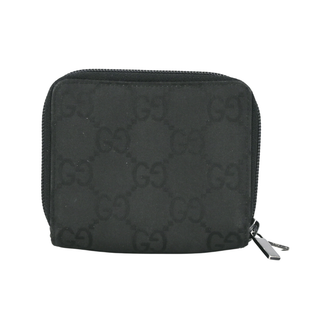 Black Canvas GG Zip-Wallet