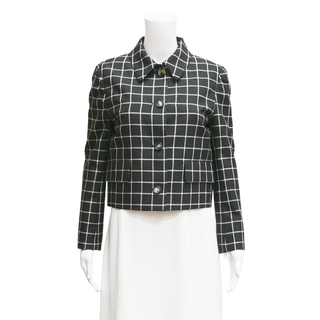 MARNI | Check Print Cropped Jacket