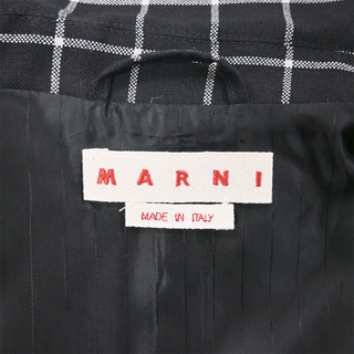 MARNI | Check Print Cropped Jacket