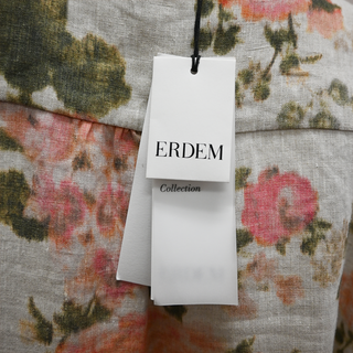 ERDEM | Winona Floral Linen Tiered Dress