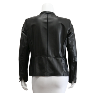 LAFAYETTE 148 | Black Paneled Leather Jacket