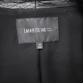 LAFAYETTE 148 | Black Paneled Leather Jacket