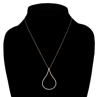 BENY SOFER | Pave Diamond Teardrop Pendant Necklace