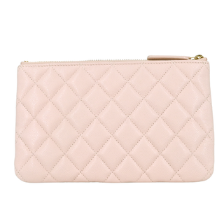 CHANEL | Light Pink Caviar Zip Pouch