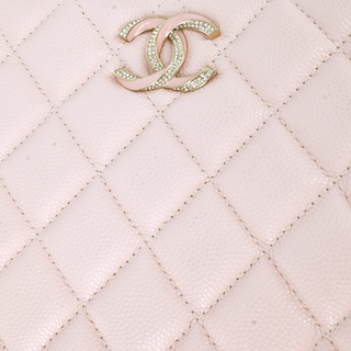 CHANEL | Light Pink Caviar Zip Pouch