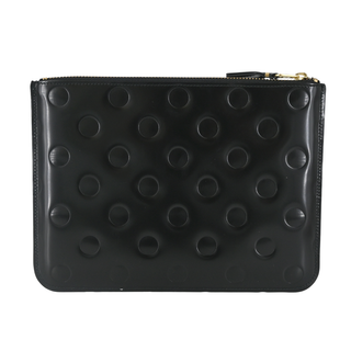 COMME DES GARCONS | Dot Embossed Large Zip Pouch