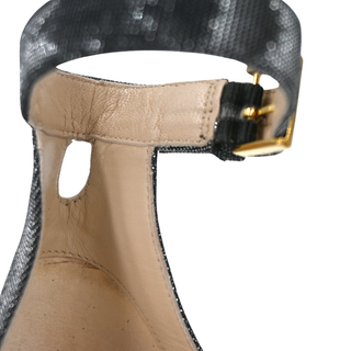 STUART WEITZMAN | Metallic Square Nudist Sandals