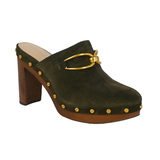 VERONICA BEARD | Giles Olive Suede Clogs