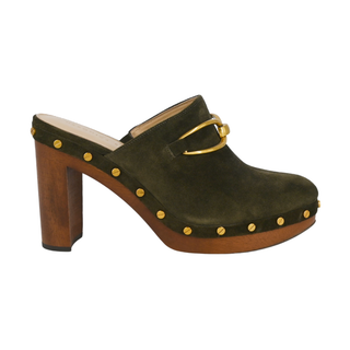 VERONICA BEARD | Giles Olive Suede Clogs