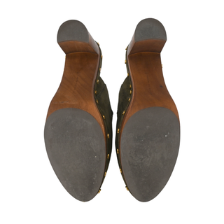 VERONICA BEARD | Giles Olive Suede Clogs