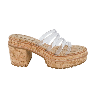 CULT GAIA | Sev Clear Four-Band Platform Sandals