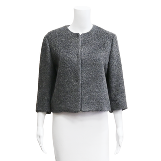 BRUNELLO CUCINELLI | Gray Alpaca-Blend Jacket