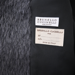 BRUNELLO CUCINELLI | Gray Alpaca-Blend Jacket