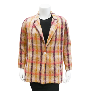 KOCH | Multicolored Plaid Wool-Blend Coat