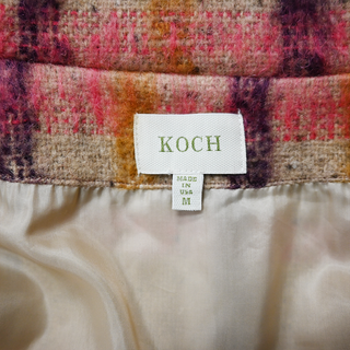 KOCH | Multicolored Plaid Wool-Blend Coat