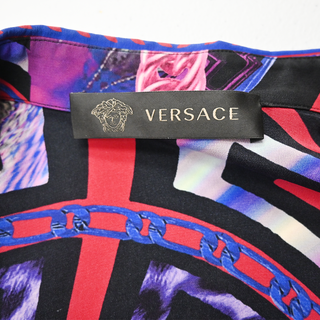 VERSACE | Multi-Color Silk Print Dress