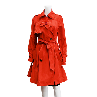 LANVIN | Red A-Line Trench Coat