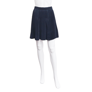 VINCE | Navy Pleated Mini Skirt