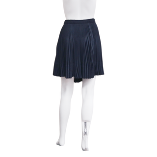 VINCE | Navy Pleated Mini Skirt