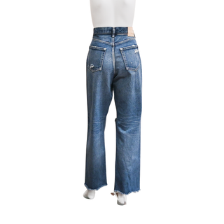 MOUSSY | Guilford Dark Blue Wide Straight Jeans