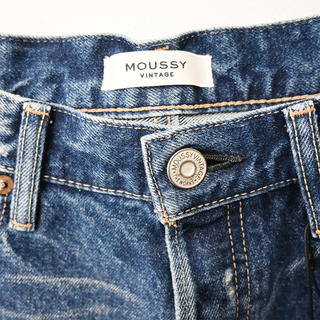 MOUSSY | Guilford Dark Blue Wide Straight Jeans