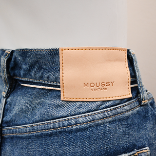 MOUSSY | Guilford Dark Blue Wide Straight Jeans