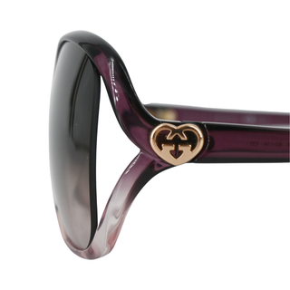 GUCCI | Purple GG Heart Sunglasses