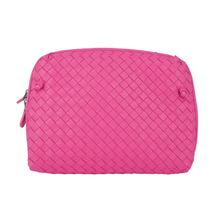 BOTTEGA VENETA | Nodini Pink Intrecciato Crossbody Bag