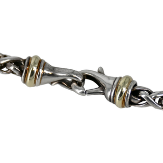 Two-Tone Wheat Chain Bracelet