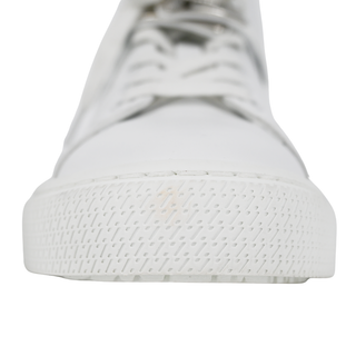 HERMES | Daydream White Leather High-Top Sneakers