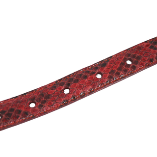 DOLCE & GABBANA | Reversible Red Snakeskin Leather Belt